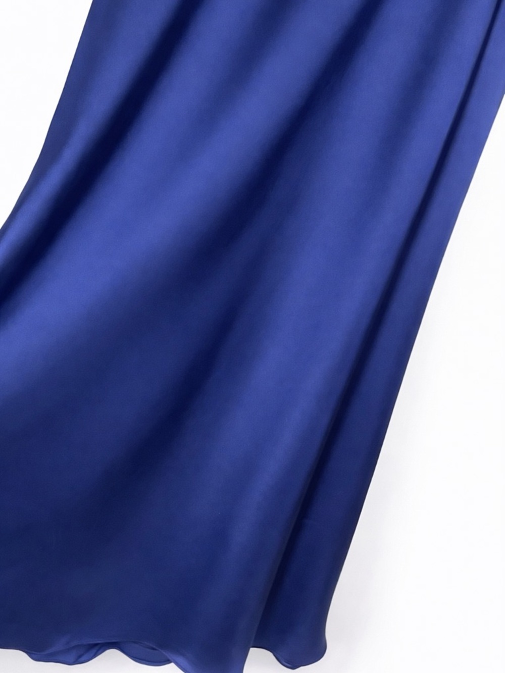 Atelier de La Hang (ADLH) Navy Blue Satin Maxi Dress - Picture 6 of 11